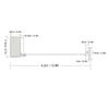 Gold Pink Retractable Clothesline Stainless Steel  ABS Steel Rope Clothesline  Indoor Outdoor