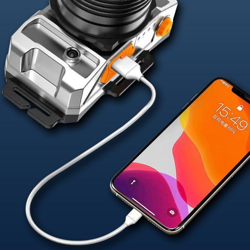 Led Sensor Headlamp Camping Search Light Head Flashlight Rechargeable Powerful Head Lamp Front Lanterns Headlights