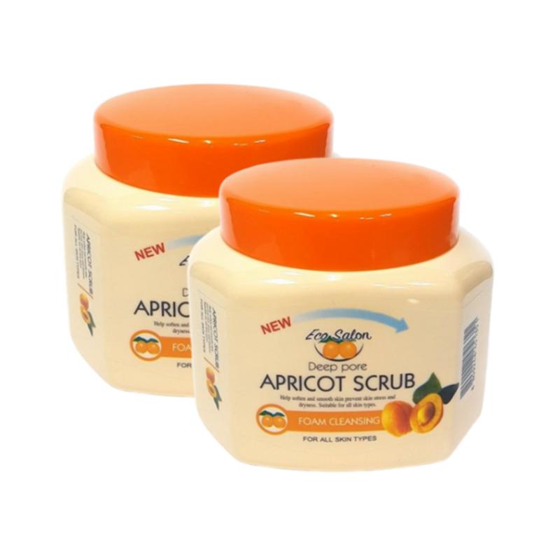 Eco Salon Apricot Scrub Massage Cream Foam Cleansing, 500g, 2 pcs