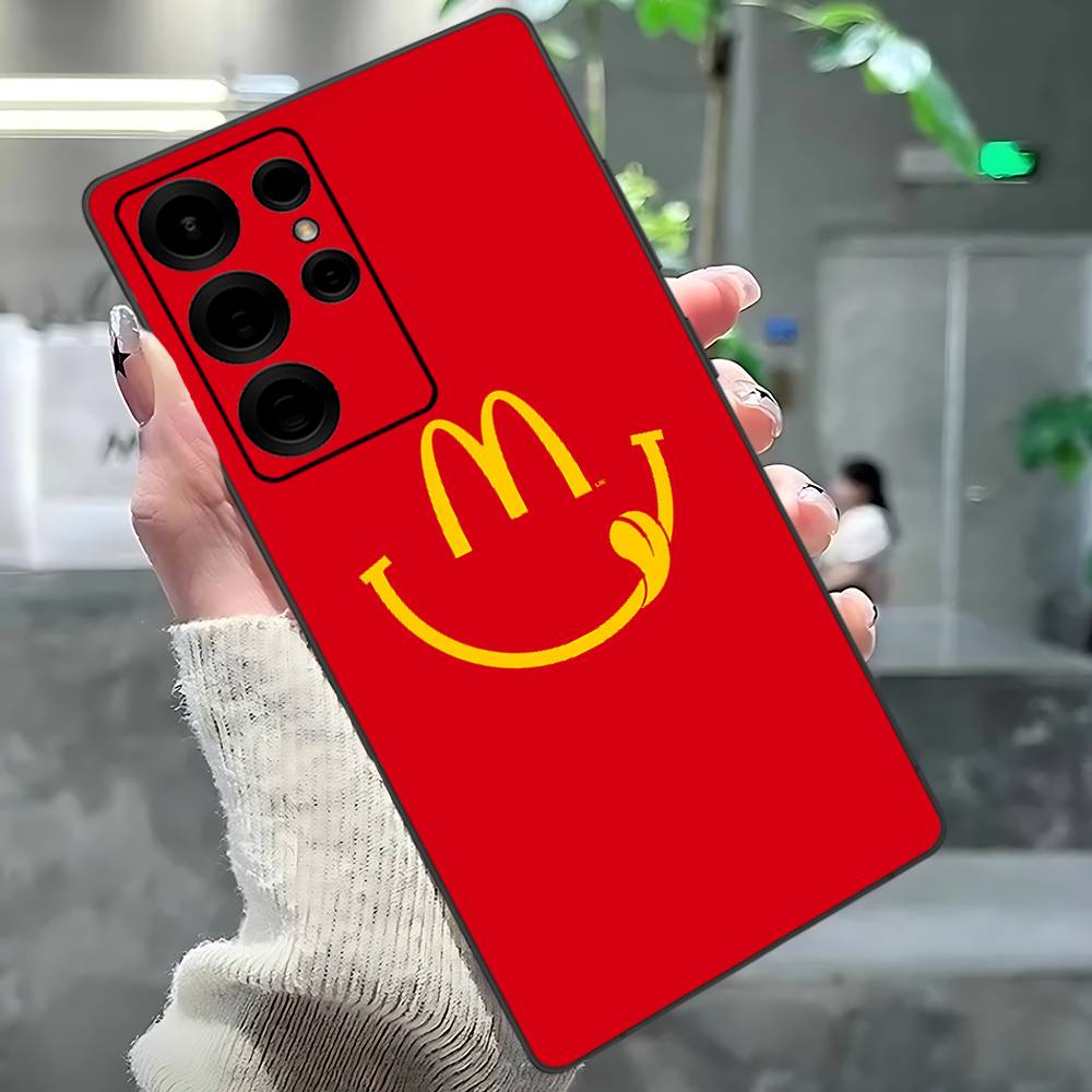 M Berühmtes LOGO M-McDonaldes Handyhülle Für Samsung S 24 Fe 25 Ultra Plus 20 Lite 21 30 22 23 24 22 Ultra 5G Fundas