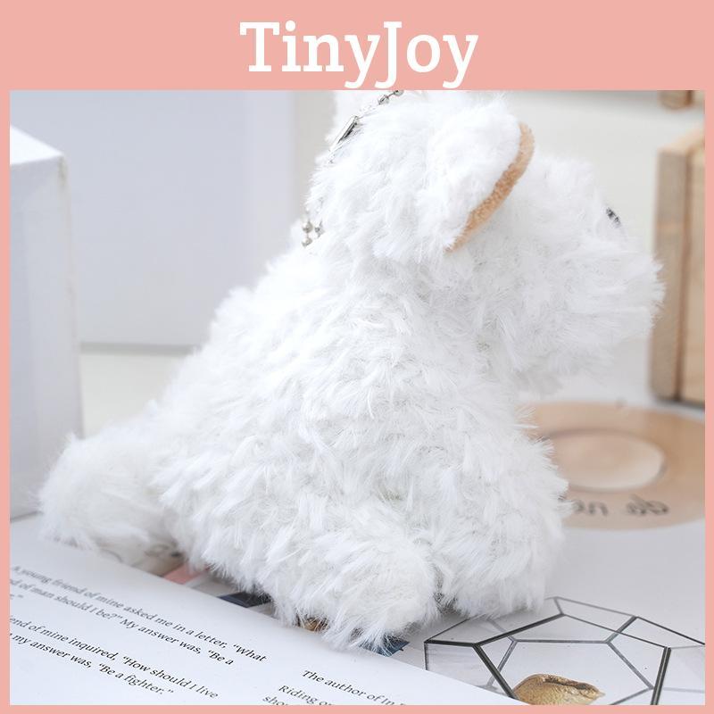 Cute And Soft Plush West Highland White Terrier Dog Car Keychain Doll For Gifts