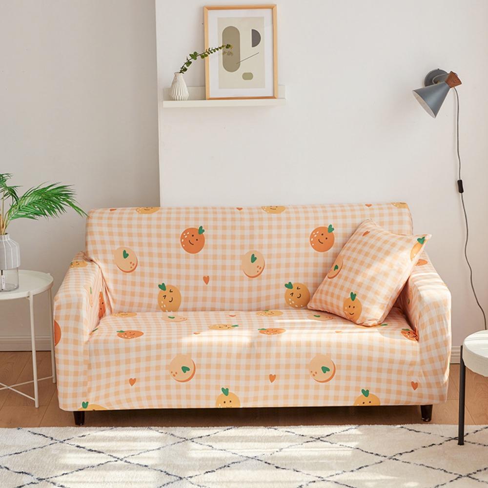 Fabric Simple Sofa Cover Seat Cushion Cover Four-season Elastic All-inclusive Full Set Universal Double Sofa Cover