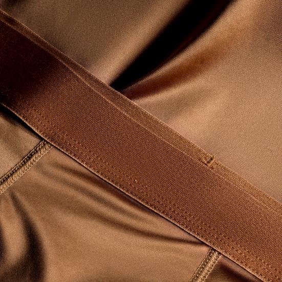 Herren Boxer Unterwäsche Elastisch Mittlere Taille Atmungsaktiv Schlank Geschnittene Shorts Slips Reine Farbe U-Konvex Design Glatter Stoff Eisseide Slips