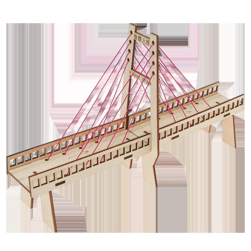 DIY Cable-Stayed Bridge Science Kit for Kids