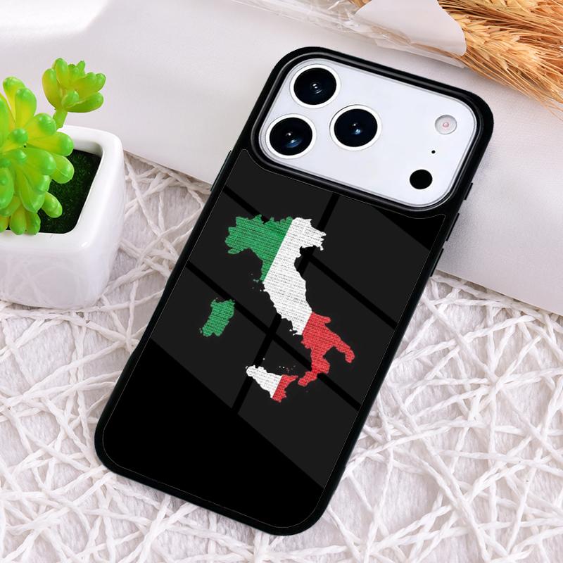 Italy Flag soft Phone Case for iPhone 17 Air 16 15 11 12 14 13 Pro Max Shockproof Cover