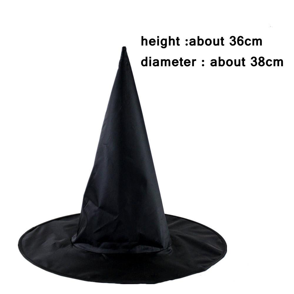 Шляпа ведьмы Взрослые шляпы Хэллоуин Колдовство Косплей Колдовская шляпа Дети Хэллоуин Черная шляпа ведьмы Девочки Принцесса Вечеринка Принадлежности