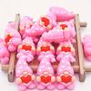5Pieces Valentine Day Craft Beads 30mm Valentine Dwarf Silicone Beads for Bracelet Necklace Jewelry Making Art Craft