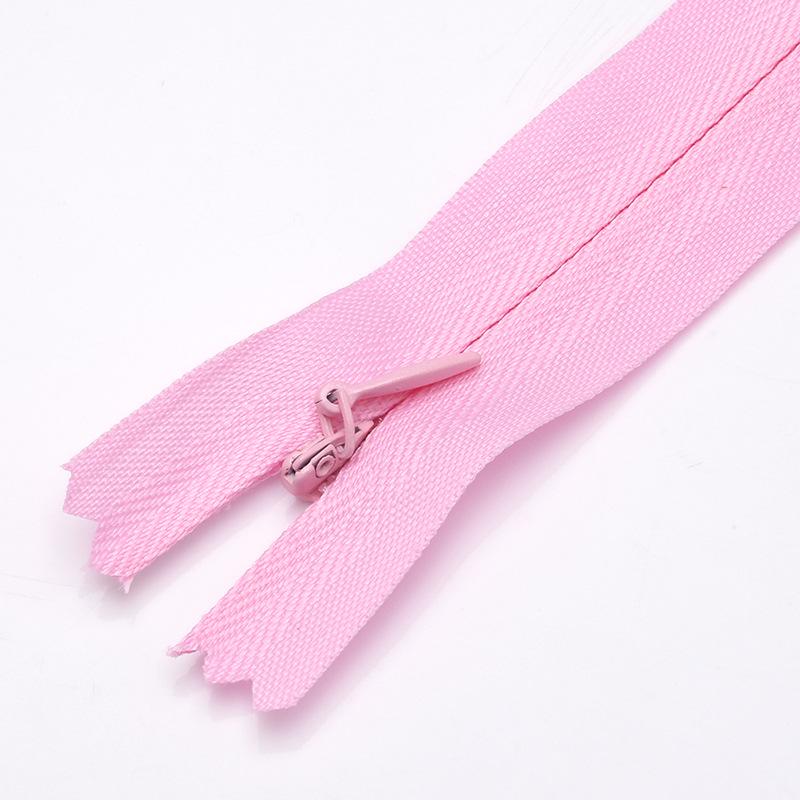 Colored Nylon Invisible Zipper for Home Textiles & Clothing Accessories - #3 Closed-End Design