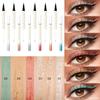 Ein-Strich-Doppelzweck-Eyeliner mit zwei Enden, wasserdichter und schweißfester, nicht verschmierender Perlglanz-Lidschattenstift