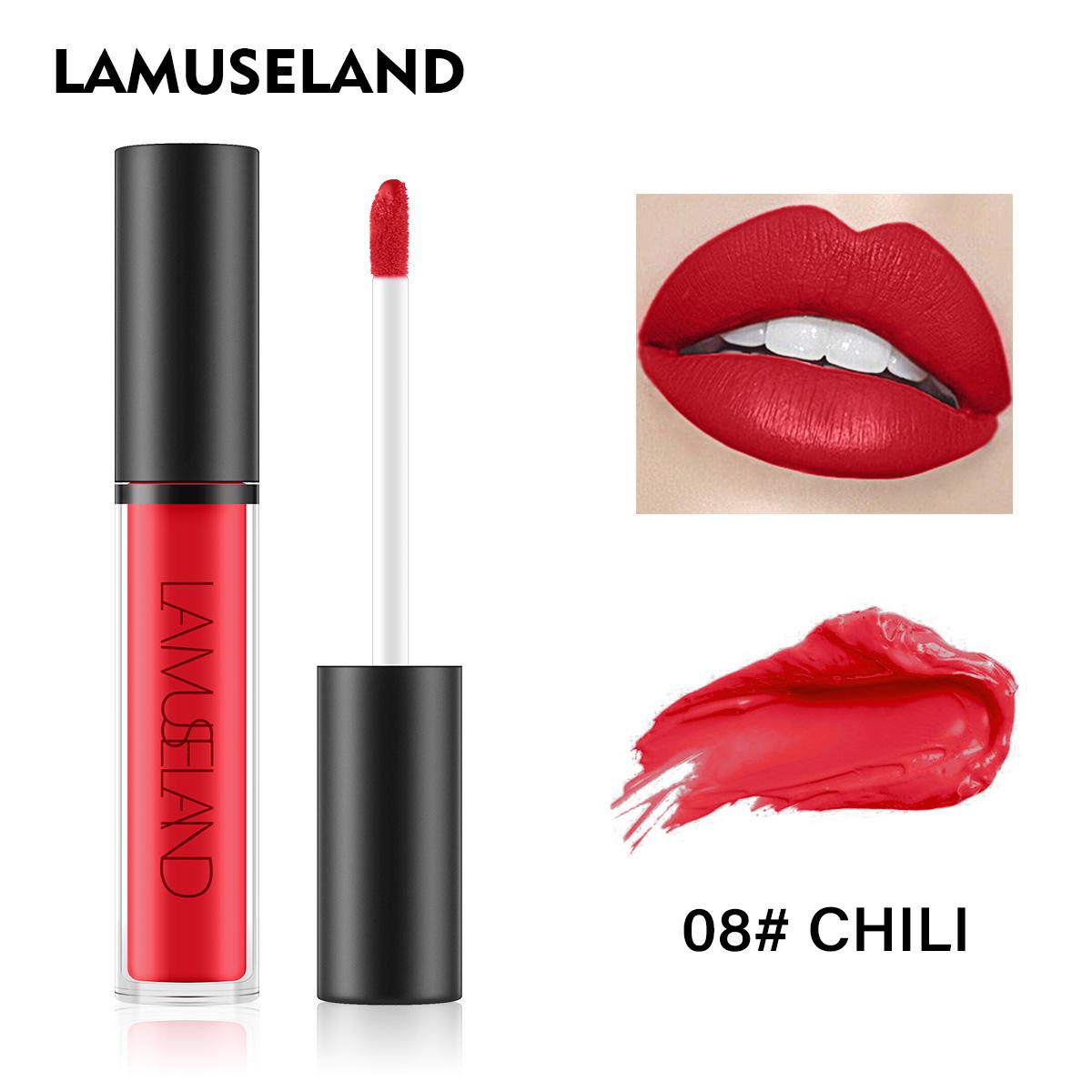 

LAMUSELAND 12 цветов водостойкий стойкий блеск для губ матовая жидкая помада 4 г