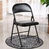 Compact Folding Chair with Backrest for Home, Office, or Dining