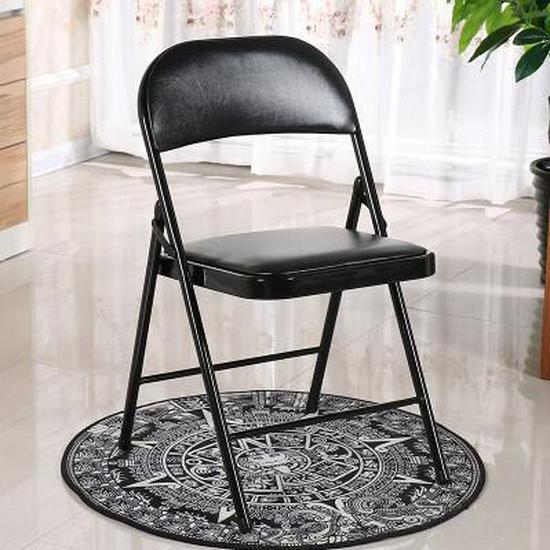 Compact Folding Chair with Backrest for Home, Office, or Dining