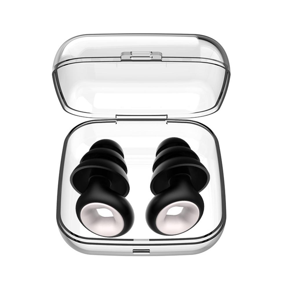 1Pairs Motorcycle Noise Reduction Earplugs 27dB Comfortable Memory Foam Silicone Sleep Soundproof Earplugs Motorcycle Equipment