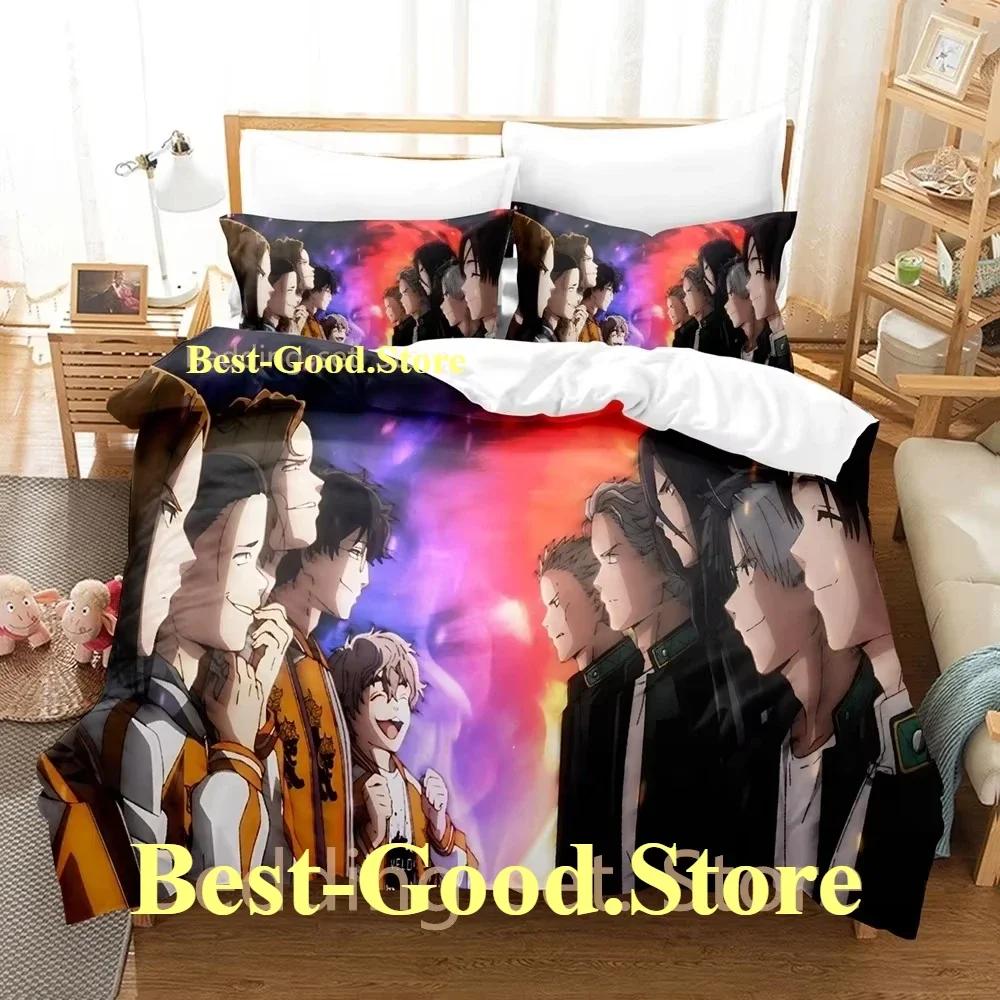 Fashion Anime WIND BREAKER Beding Set Printed Bed Linen Set With Pilowcase Bed Soft Duvet Cover Soft Single Double Quen Super King-Sized Dimensionsd