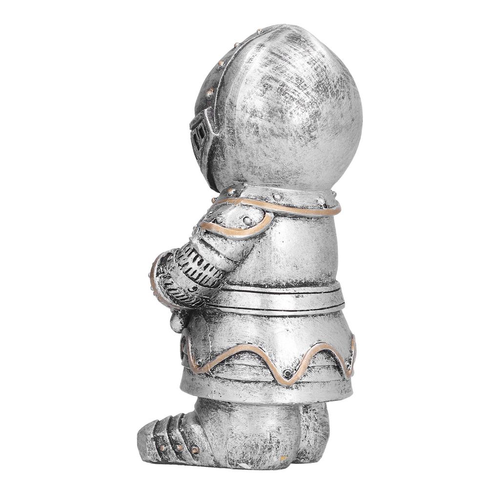 Medieval Crusader Knight Gnomes Guard Resin Ornament Outdoor Garden Decoration Statue#1