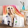 Pop Art Style Portrait Blanket for All Seasons Blanket Lunch Break Throw Gift
