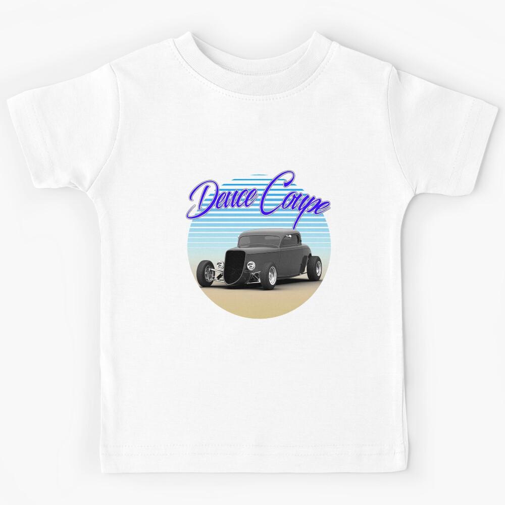 Deuce Coupe Hot Rod 2 on White Background Kids T-Shirt 100