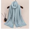Pure White Medium-Thickness Soft Skin-Friendly Unisex Scarf Shawl