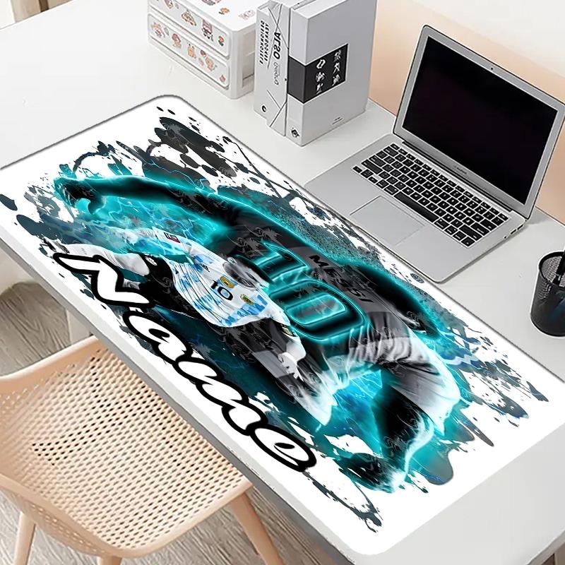 Custom Name Personalized football star Pattern Mousepad, Laptop PC Desk Mat, Decorative Desk Mat for Home Keyboard Pad Gift
