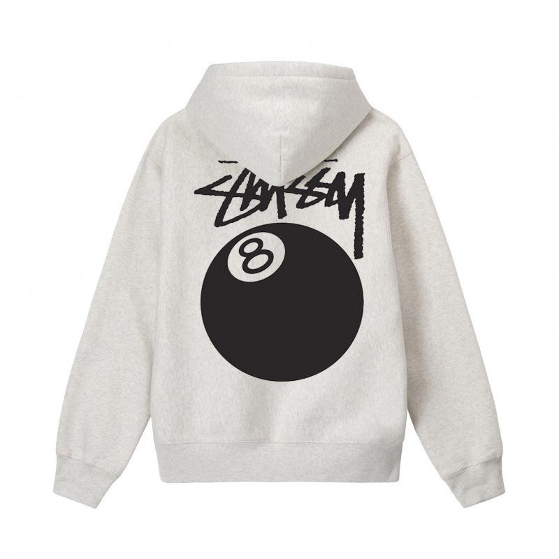 Stussy 2025 Heren Basic Terry Pullover Hoodie, 700g Kwaliteit