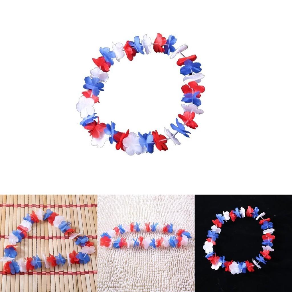 Eleganter Seidenblumenkranz mit britischem Flaggen-Design für Heimdekoration