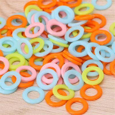 Craft Plastic Sewing Accessory Crochet Ring Knitting Tool Mark Circle Locking Stitch Markers