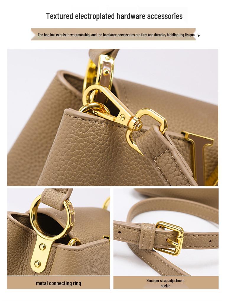 Women's 2025 Fashion Versatile Large Capacity Bucket Crossbody Handbag
