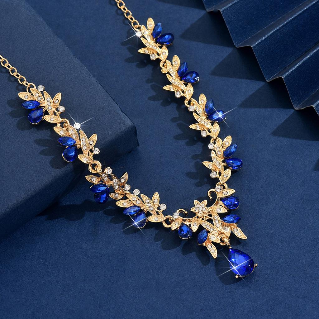 Cross Border Jewelry, Flower Collarbone Chain Accessories, Dress Accessories, Retro Fashion, Multi-color Jewelry