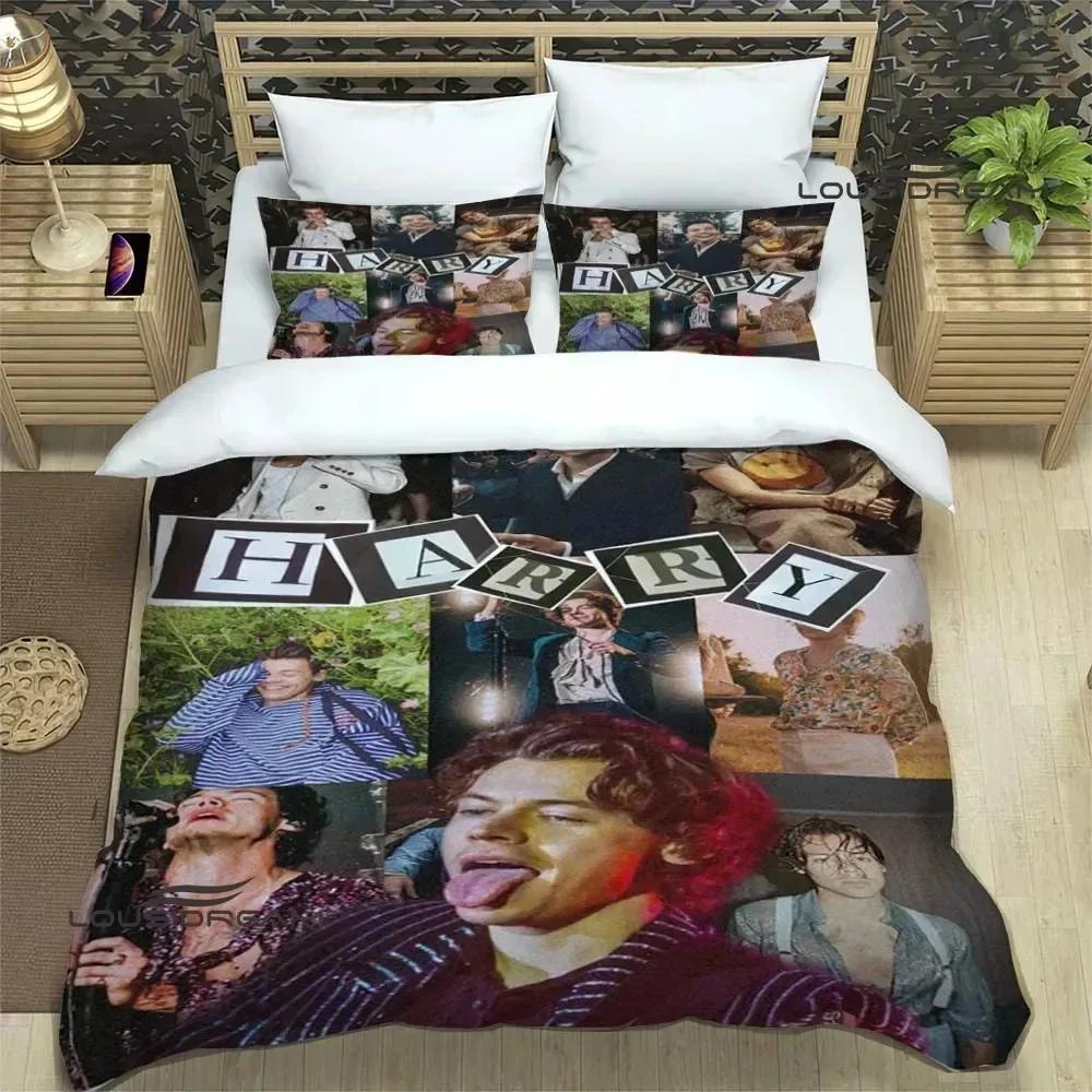 Dainininkas H-Harry-Styles Patalynės Komplektai Išskirtinis Lovos Reikmenų Rinkinys Užvalkalas Ant Antklodės Antklodės Rinkinys Patalynės Rinkinys Prabangi Gimtadienio Dovana