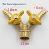 4-Point Yellow Natural Gas Ball Valve with Fine 3-Way Stem