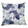 Japanese Style Cotton Linen Cushion Cover For Sofa Fish Series Pillow Cover Home Decorative 45X45Cm Fundas De Cojin