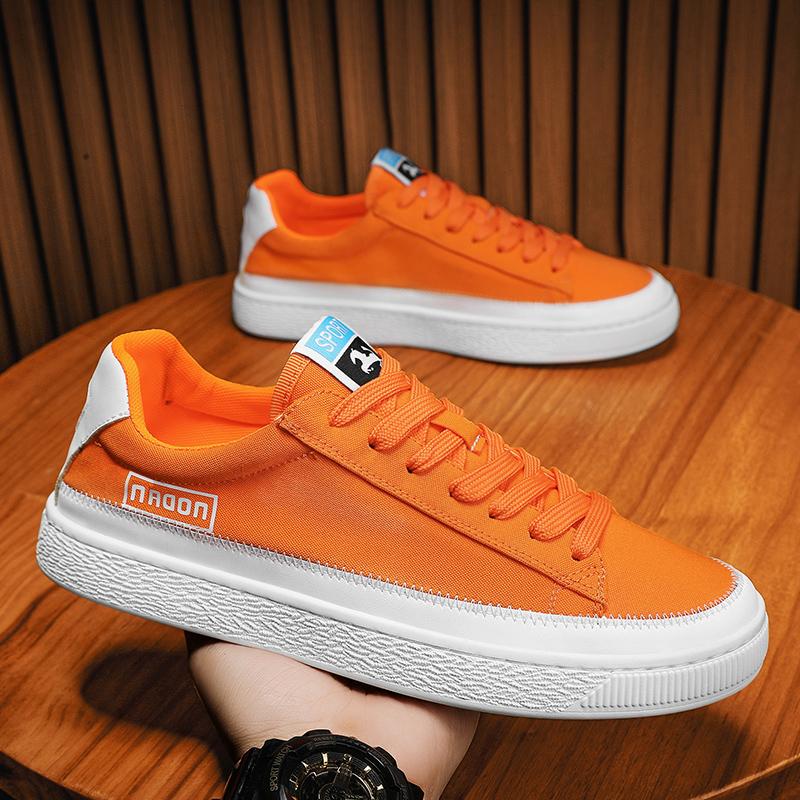 Men Canvas Shoes Casual Sneakers Fashion Lace Up Flat Comfortable Outdoor Footwear Skateboard Tenis Masculino Zapatillas Hombre