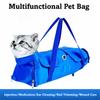 Double Shoulder Pet Travel Bag Breathable Cat Injection Bag Portable Cat Bathing Bag  Pet Supplies
