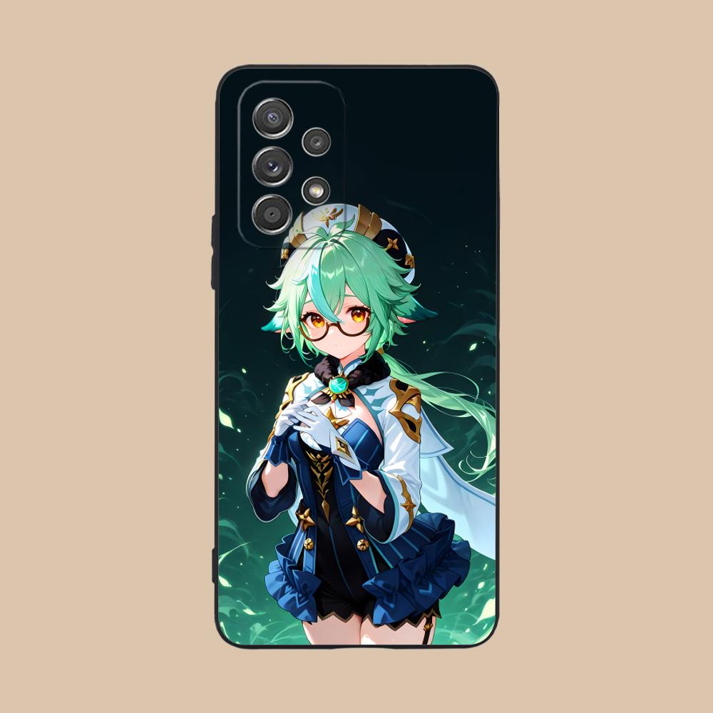 Game GI Sucrose Matte TPU Mobile Phone Case for Samsung Galaxy M55 54 42 35 34 33 32 23 22 15 14 13 12 F55 5G Colorful Cover