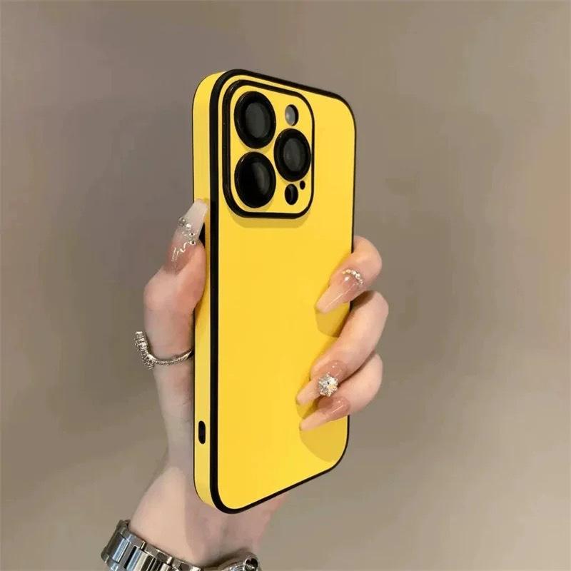 Side Sticker Is Suitable for Apple 16Pro Mobile Phone Case iPhone17Pro Candy Color 15Pro All-inclusive Lens 14.