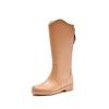 Rain shoes women's high rain boots sleeves medium tube adult waterproof shoes women's fashion water boots non-slip and wear-resistant rubber shoes