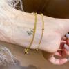 18K Gold-Plated Zircon Bear Cross Bracelet - Fashionable, Versatile Luxury Jewelry for Women