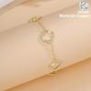 New Simple Four-leaf Clover Bracelet Female Sweet Senior Sense Zirconia Four-leaf Flower Hand Jewelry