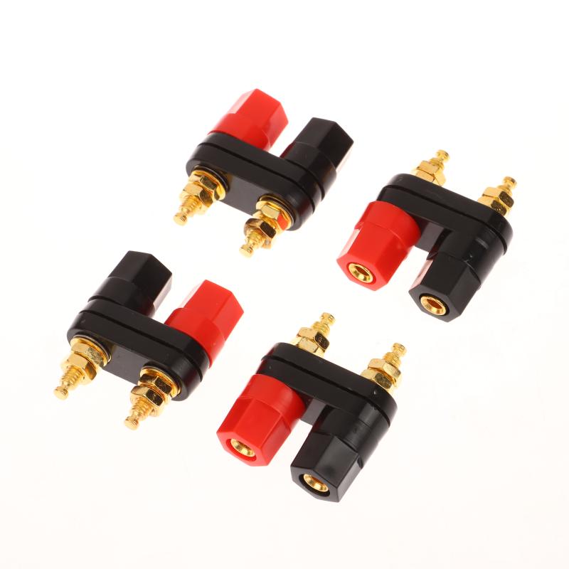 1/5Pcs Banana Plugs Couple Terminals Red Black Connector Amplifier Terminal Binding Post Banana Speaker Plug Jack
