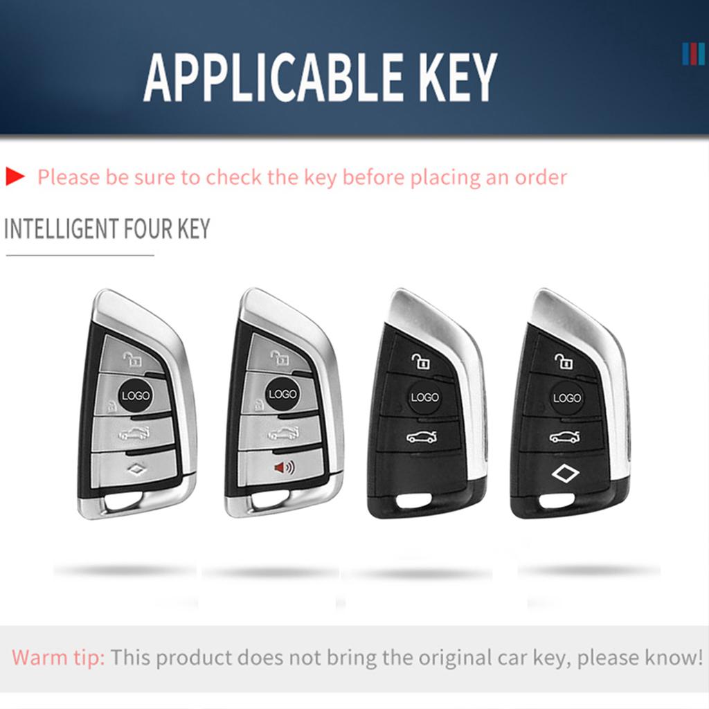 Abs Car Key Case Cover Shell Fob For Bmw X1 X3 X5 X6 X7 G20 G30 G05 F15 F16 1 3 5 7 Series F01 F02 G11 F48 F39 Auto Accessories