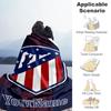 Atletico Madrid Customize Text Blanket Gift Personalized Blanket Ultra-Soft Versatile for Chair Office Chair Picnics Seaside Ideal for All Seasons