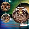 12pcs Wood Pendant Christmas Tree Ornament Set Hanging Decoration with Detailed Craftsmanship Religious Accessories