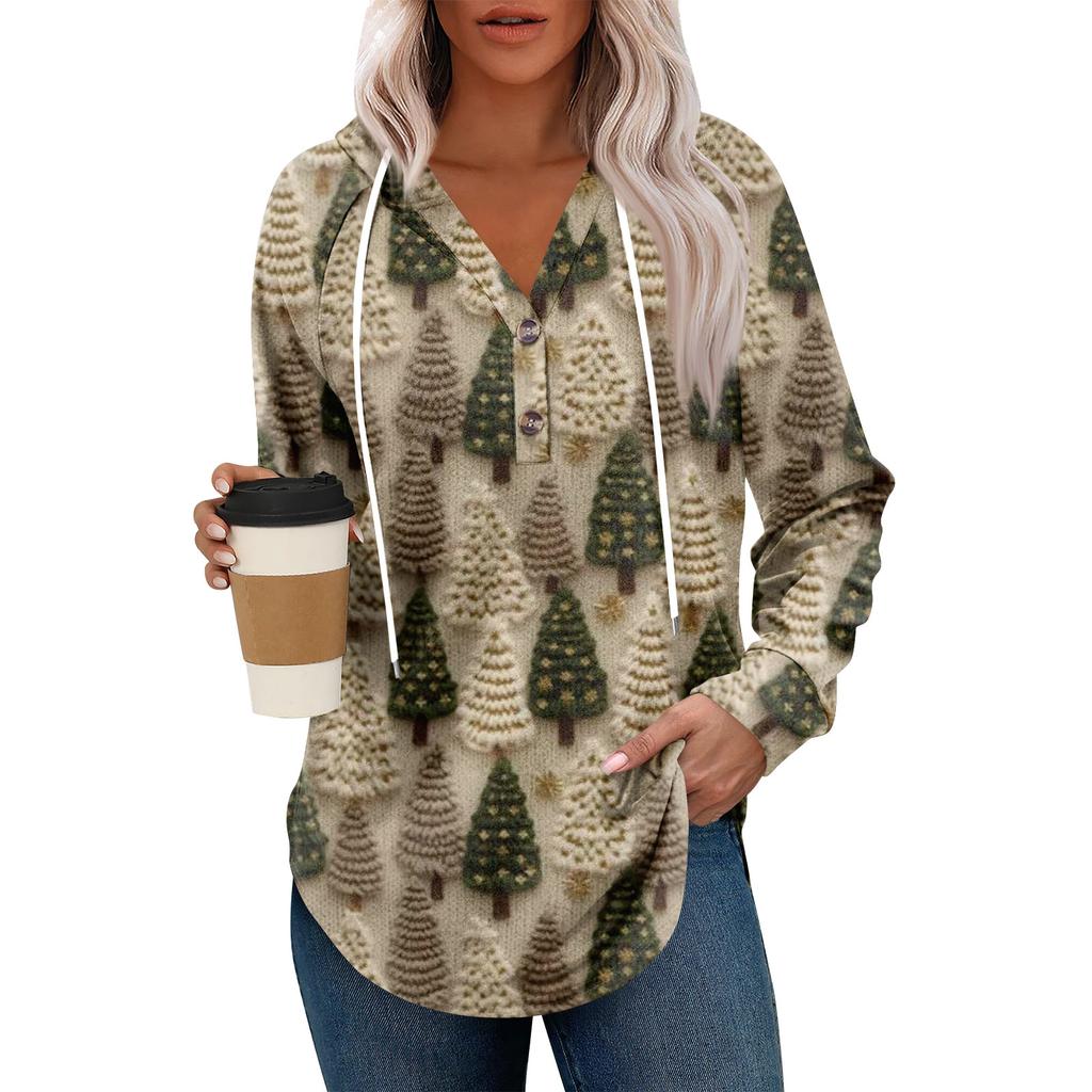 Women's Fashion Women's Lightweight Long Sleeve Pullover With Pockets Preppy Graphic Hoodie
