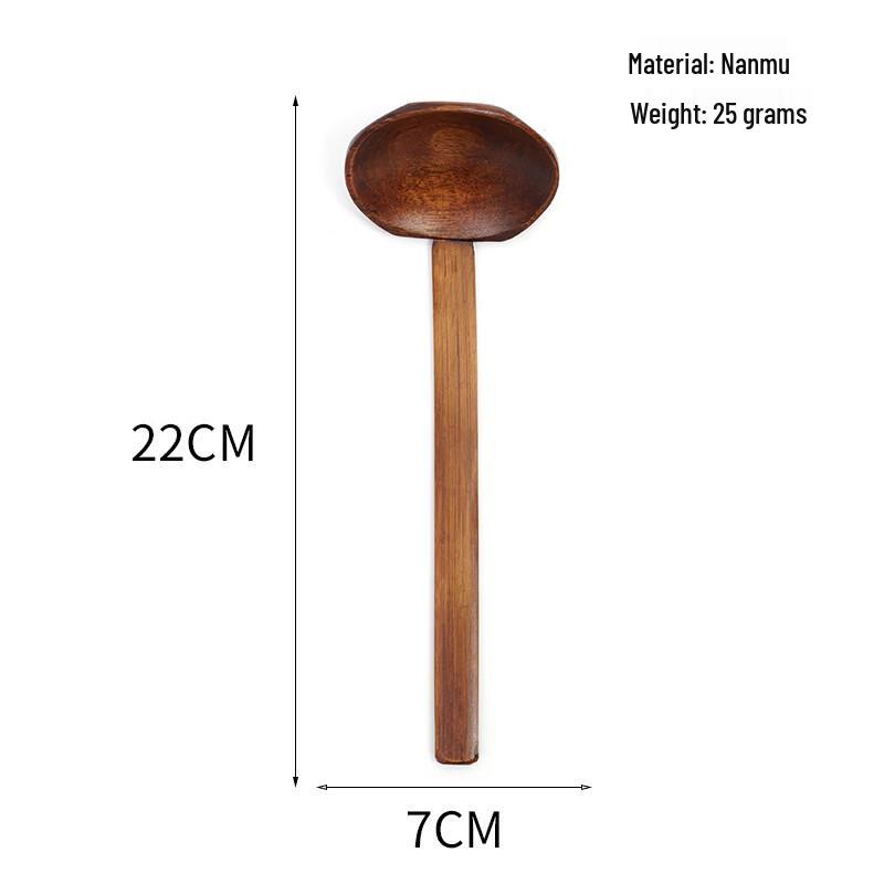 Nanmu Wood Octagonal Turtle Shell Spoon Set
