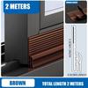 1PC 2m/78.74inch Anti-Cold Sliding Window Seal Strip Sound Insulation Self Adhesive Triple Windproof Door Under Adjustable Weath