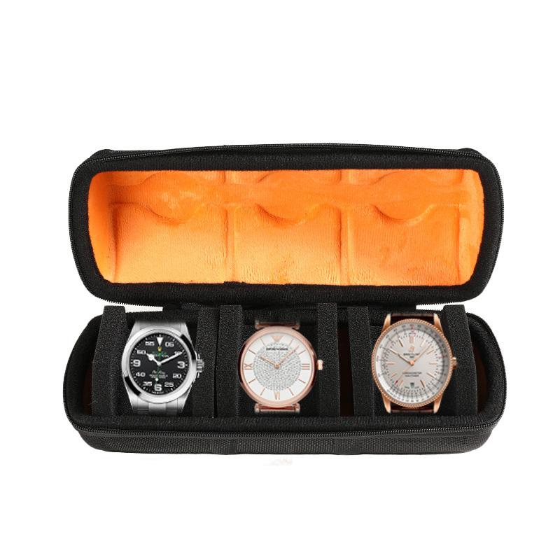Watch Box Organizer for Men,Watch Travel Case Portable Storage Watch Display Holder for Wristwatches with anti-Move Watch Pillow