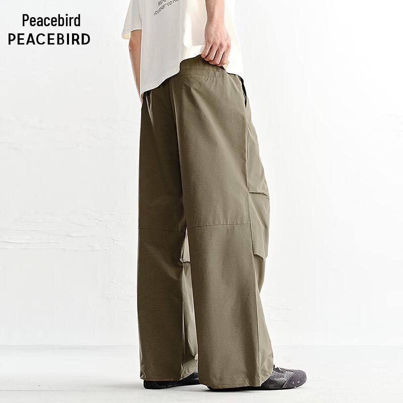PEACEBIRD Men's Summer Loose Wide-Leg Paratrooper Pants