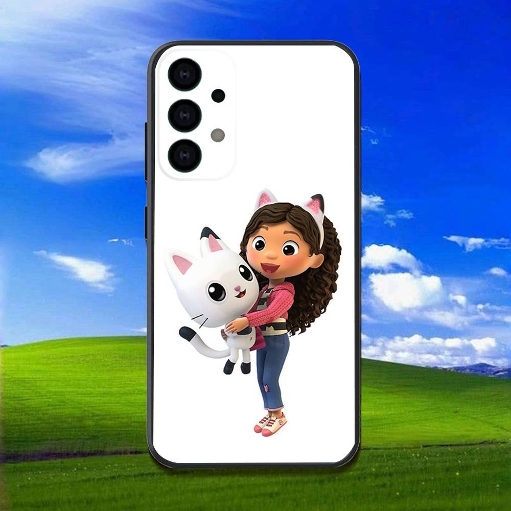 Cartoon G-Gabbys D-Dollhouse Phone Case For Samsung Galaxy A13,A21s,A22,A31,A32,A52,A53,A71,A80,Soft Black Shell