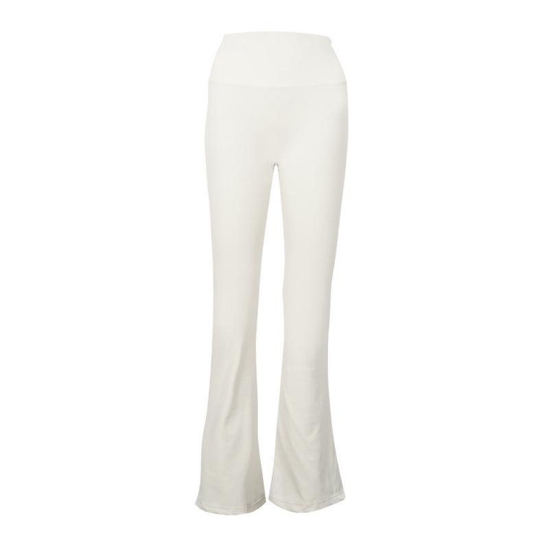 Pantaloni a zampa originali Lulu a vita alta con scanalature: Leggings a zampa d'elefante per Yoga e Pilates, effetto nudo, sollevamento glutei e snellenti.