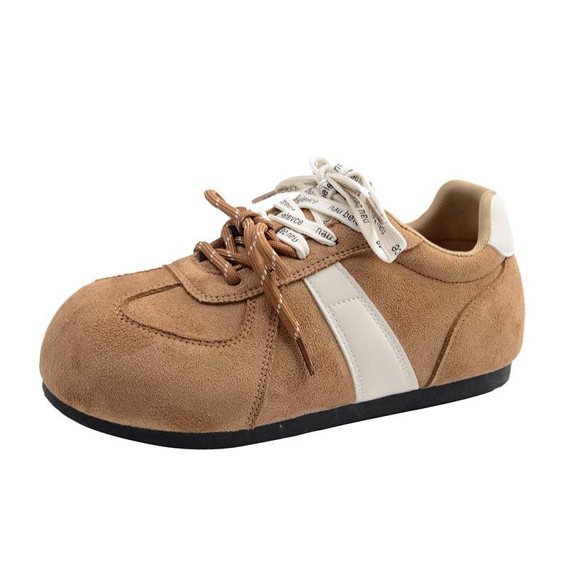 

Ретро одинарная обувь для женских осенне-зимних новых моделей, внутренняя прибавка высоты, толстая подошва, не устают ноги, спортивные и повседневные ремешки 40 верблюд